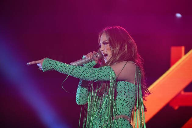 Jennifer Lopez performing at the IATA AGM 2022 Gala Dinner hosted by Qatar Airways in Doha, Qatar, on June 20, 2022.  , aflo_194428636.JPG,