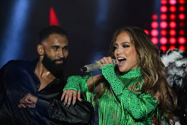 Jennifer Lopez performing at the IATA AGM 2022 Gala Dinner hosted by Qatar Airways in Doha, Qatar, on June 20, 2022.  , aflo_194428640.JPG,