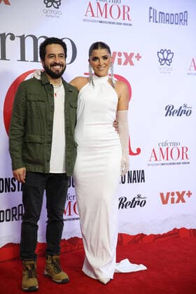 July 26, 2022, Mexico City, Mexico City, Mexico: July 26, 2022, Mexico City, Mexico: Daniel Tovar, Cassandra Sanchez Navarro pose for photos during the red carpet of ‘Enfermo de Amorâ€⠢ film premiere at Cinemex Amtara. on July 26, 2022 in Mexico City, Mexico. Mexico City Mexico - ZUMAe321 20220726_zia_e321_076 Copyright: xJulianxLopezx xEyepixxGroupx