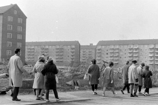 Dresden Neubaugebiet Budapesterstraße 1963 Historisches Bild und Foto: Dresden Neubaugebiet Budapesterstraße 1963 Historical Image and Photography: Dresden Neubaugebiet 1963