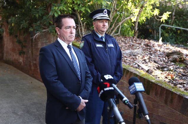 News Themen der Woche KW 30 News Bilder des Tages SIMONE STROBEL POLICE PRESSER, Acting Premier and Minister for Police Paul Toole and Superintendent Scott Tanner during a press conference in Lismore, NSW, Thursday , July 28, 2022. A man has been extradited from Western Australia and charged with murder following an investigation into the homicide of German backpacker Simone Strobel, on the Far North Coast more than 15 years ago. ( NO ARCHIVING, EDITORIAL USE ONLY, NO USE IN BOOKS WITHOUT CONSENT LISMORE NSW AUSTRALIA  Copyright: xJASONxO BRIENx 20220728001683915151