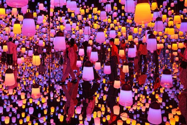 Entertainment Themen der Woche KW 30 Entertainment Bilder des Tages Digital art museum in Tokyo Photo taken on July 28, 2022, shows a digital art museum in Tokyo s Daiba waterfront area.  A14AA0001320808P