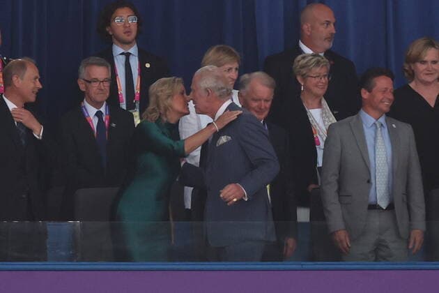 . 28 07 2022. Birmingham , United Kingdom. Prince Charles and Camilla and Prince Edward and Sophie at the opening ceremony of the 2022 Commonwealth Games in Birmingham, United Kingdom.  xStephenxLockx xi-Imagesx IIM-23646-0009