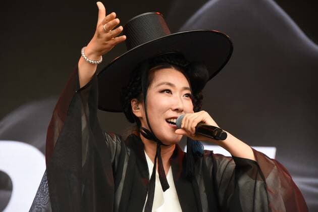 July 30, 2022, Malmesbury, England, United Kingdom: Womad (World of Music and Dance) festival took place at Charlton Park, Wiltshire. Acts from all over the world gathered for the festival s fourtieth anniversary. ADG7 from South Korea shared their contemporary take on traditional Korean folk music. Malmesbury United Kingdom - ZUMAr169 20220730_zip_r169_028 Copyright: xRodxHarbinsonx