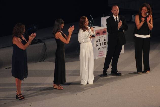 Spanish Queen Letizia during closing ceremony of 12 edition of Atlantida Mallorca Film Festival in Mallorca on Sunday, 31 July 2022 Cordon Press