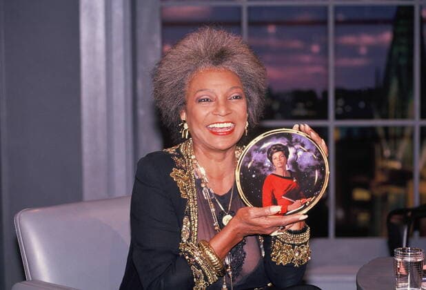 Die us amerikanische Schauspielerin Nichelle Nichols die als Nyota Uhura in der Weltraumserie, Star Trek (Raumschiff Enterprise), aufgenommen am 13.09.1994 *** The us american actress Nichelle Nichols who plays Nyota Uhura in the space series, Star Trek Starship Enterprise , photographed on 13 09 1994