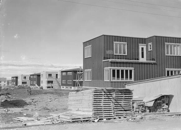 Poll photo collection. Iceland. Reykjavik. New construction in the Ã?svallagötu district. 1934. Iceland, Reykjavik Copyright: xpiemagsx pienatarchpart72010201-45257 !ACHTUNG AUFNAHMEDATUM GESCHÄTZT!