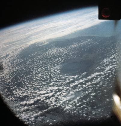 S61-04674 (31 Jan. 1961) --- Earth view from the Mercury Redstone 2 (MR-2) spacecraft. Copyright: xpiemagsx piemagsspace-887 !ACHTUNG AUFNAHMEDATUM GESCHÄTZT!