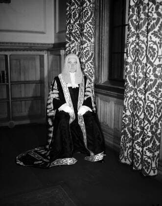 Circa 19535, London, England, United Kingdom: LORD SIMONDS at the House of Lords England. London United Kingdom - ZUMAk09_ 19530402_zka_k09_974 Copyright: xKeystonexUSAx