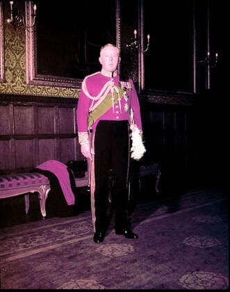 Circa 1953, London, England, United Kingdom: The Earl Marshal of England, His Grace the DUKE OF NORFOLK, KG, Head os the Heraldic College. Duties include making arrangements for the Coronation Ceremony of UK Monarchs. London United Kingdom - ZUMAk09_ 19530402_zka_k09_989 Copyright: xKeystonexUSAx