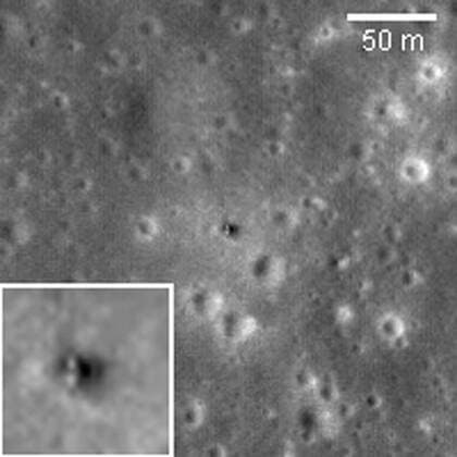 Luna 16 was the first robotic mission to land on the Moon on basaltic plains of Mare Fecunditatis and return a sample to the Earth. It was launched by the Soviet Union on 12 September 1970. This image was taken by NASA s Lunar Reconnaissance Orbiter. Copyright: xpiemagsx piemagsspace-78849 !ACHTUNG AUFNAHMEDATUM GESCHÄTZT!