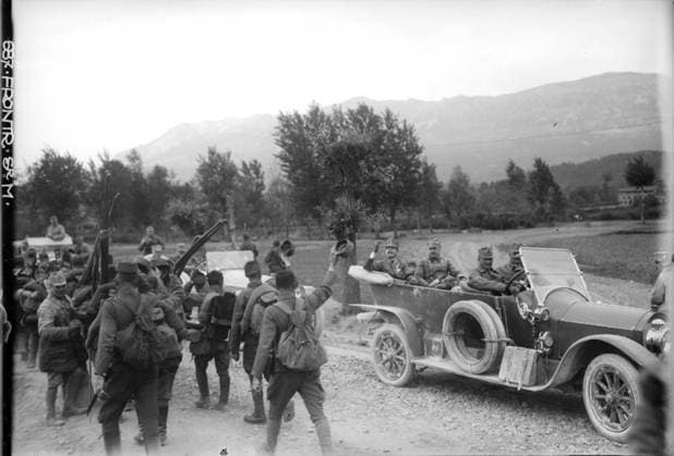 His Majesty during the 10th Battle of Isonzo His Majesty during the 10th Battle of Isonzo; photographer: Schuhmann. Copyright: xpiemagsx ausnl080421-1123 !ACHTUNG AUFNAHMEDATUM GESCHÄTZT!