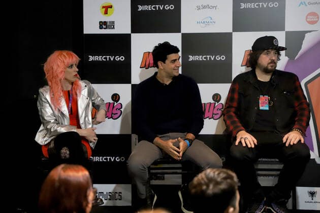 August 10, 2022, Sao Paulo, Brazil: Talk show during the launch event of the MUS Award, held at Audio, in Agua Branca neighborhood, in Sao Paulo, on Wednesday (10). In addition to the music awards, the event has surprise concerts, presence of bands, artists and personalities from the musical environment such as: Raphael Denadai, Representative of DIRECTV GO, Cristiano Ayres, president of Modal Bank, Daniel Ibri, president of the investment fund Mindset Ventures, Marcelo Rossi, creator and founder of the MUS Award, Madame Mim, businesswoman, curator and presenter of the event and Ze Antonio Algodoal, former director of MTV Brasil. Copyright: xLecoxVianax