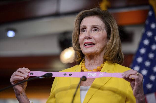 News Themen der Woche KW32 News Bilder des Tages Speaker of the House Nancy Pelosi, D-CA, speaks during her weekly press conference ahead of the House vote on the Inflation Reduction Act at the U.S. Capitol in Washington, DC on Friday, August 12, 2022.  WAP20220812343 BONNIExCASH