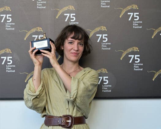 Locarno, Swiss Locarno Film Festival 2022 Award Ceremony Palmares photocall In the picture: Lora Mure Ravaud director Pardino Oro Swiss Life for the Best Leopards of Tomorrow  Copyright: xNickxZonnax xipa-agency.netx xNickxZonnax