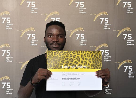 Locarno, Swiss Locarno Film Festival 2022 Award Ceremony Palmares photocall In the picture: Maisha Maene director award Medien Patent Verwaltug AG Leopards of Tomorrow  Copyright: xNickxZonnax xipa-agency.netx xNickxZonnax