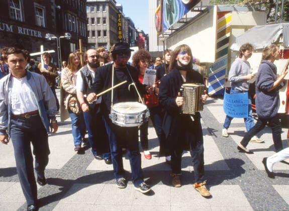 Menschen,Orte und Ereignisse im Jahr 1982-5 Ruhrgebiet. Kongreß Christen für die Abrüstung ca. 1985 NRW *** People,places and events in 1982 5 Ruhr area congress Christians for disarmament ca 1985 NRW