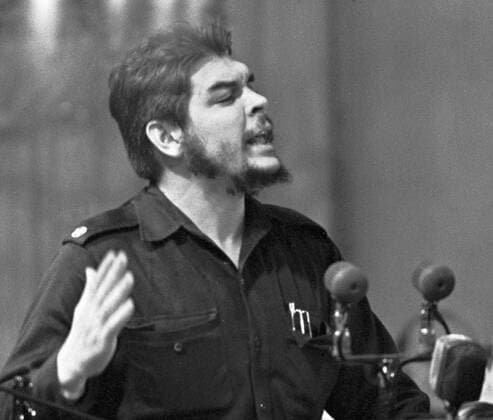 Ernesto Che Guevara 4278 02.11.1960 Head of Cuba s economic mission Ernesto Che Guevara speaking at the Soviet-Cuban friendship meeting in the Column Hall of the House of Unions. David Sholomovich Sputnik Moscow Russia  Copyright: xDavidxSholomovichx