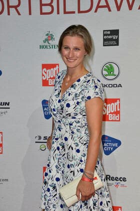 Britta Heidemann (Olympiasiegerin Degenfech- ten) bei Ankunft zu der Verleihung des SPORT BILD Awards in der Fischauktionshalle in Hamburg am 22.08.2022
