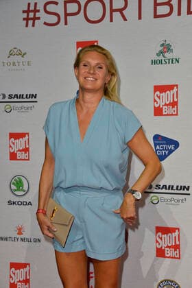 Magdalena Brzeska (ehem. Rhythmische Sport- gymnastin) bei Ankunft zu der Verleihung des SPORT BILD Awards in der Fischauktionshalle in Hamburgam 22.08.2022