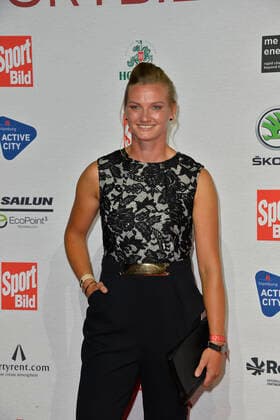 Alexandra Popp (Fußballnationalspielerin VfL Wolfsburg) bei Ankunft zu der Verleihung des SPORT BILD Awards in der Fischauktionshalle in Hamburg am 22.08.2022