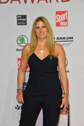 Britta Becker (ehem. Hockeyspielerin) bei Ankunft zu der Verleihung des SPORT BILD Awards in der Fischauktionshalle in Hamburgam 22.08.2022