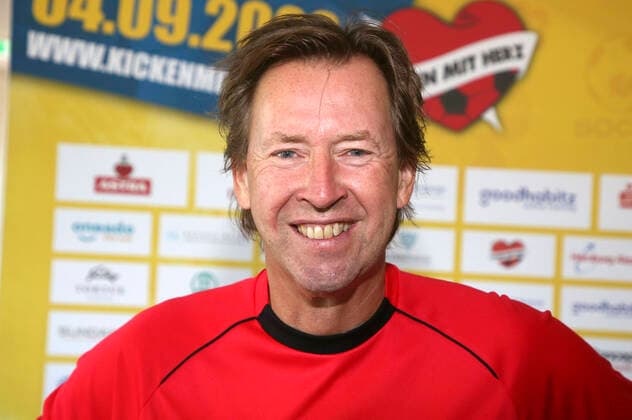 Lou Richter bei der Pressekonferenz zum Benefiz-Fußballspiel Kicken mit Herz 2022 in der Kaifu Lodge. Hamburg, 23.08.2022