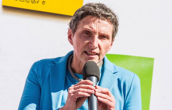 August 23, 2022, Munich, Bavaria, Germany: Beatrix Zurek (Gesundheitsreferentin der Stadt MoÂ¼nchen). Under the motto of Na Sicher , the Bavarian Health Minister Klaus Holetschek kicked off the new Coronavirus Covid-19 communication campaign. Through this campaign, the Ministry is providing information for the coming Fall and Winter and regarding Coronavirus booster vaccinations. Appearing alongside Minister Holetschek were Beatrix Zurek of the Munich city Health Department, as well as famed Virologist Professor Ulrike Protzer of TU Muenchen University. Munich Germany - ZUMAb160 20220823_zbp_b160_036 Copyright: xSachellexBabbarx