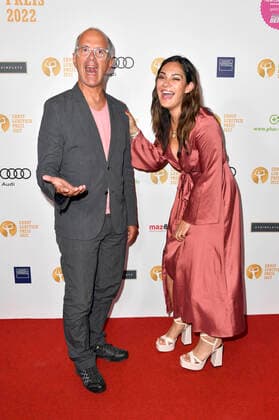 Christoph Maria Herbst und Nilam Farooq bei der 64. Verleihung vom Ernst-Lubitsch-Preis 2022 in der Astor Film Lounge. Berlin, 23.08.2022