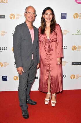 Christoph Maria Herbst und Nilam Farooq bei der 64. Verleihung vom Ernst-Lubitsch-Preis 2022 in der Astor Film Lounge. Berlin, 23.08.2022