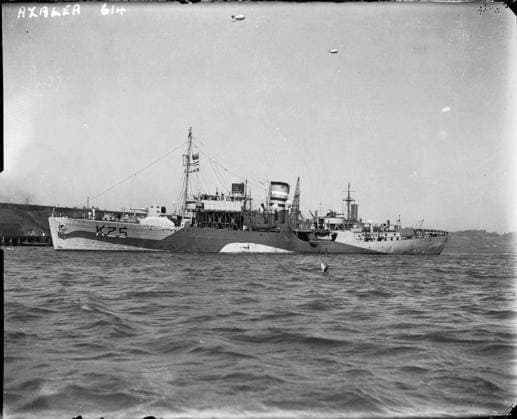 The Battle of the Atlantic 1939-1945 British Forces: HMS AZALEA, a Flower class corvette built in 1940. The Flower class were the first type of mass produced escort vessels. Copyright: xpiemagsx piemagsmindeffoxhill-1509 !ACHTUNG AUFNAHMEDATUM GESCHÄTZT!