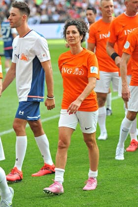 Champions for Charity. Evren Gezer anläßlich des Benefiz-Fussballspieles Champions for Charity - Das Benefiz-Fussballspiel zu Ehren von Michael Schumacher am 24.08.2022 im Deutsche Bank Park, Frankfurt Main. 20220824MWI40217
