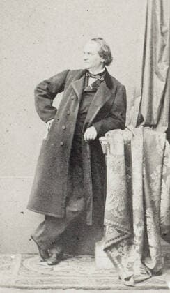 Portrait of Bogumil Dawison (1818-1872; Actor). Albumin tray on cardboard (Carte de-visit without studio print) Copyright: xpiemagsx dft08247 !ACHTUNG AUFNAHMEDATUM GESCHÄTZT!