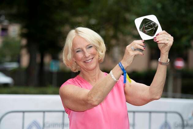 Katrin EIGENDORF, Journalistin, Preistraegerin besondere Journalistische Leistung, Roter Teppich, Red Carpet Show, Ankunft, arrival, 58. Verleihung des Adolf-Grimme-Preises Adolf-Grimme-Preis Grimmepreis in Marl, 26.08.2022. Ã‚