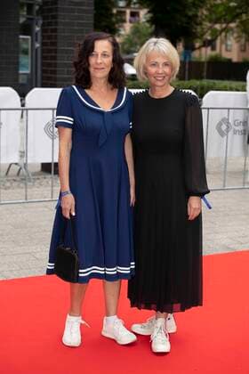 v.l. Christine RUETTEN, Konzeption Petra Boberg, Konzeption Preistraegerinnen Spezial fuer ,,Jetzt reden wir,, Roter Teppich, Red Carpet Show, Ankunft, arrival, 58. Verleihung des Adolf-Grimme-Preises Adolf-Grimme-Preis Grimmepreis in Marl, 26.08.2022. Â