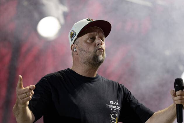 Entertainment Themen der Woche KW34 Smudo - Die Stuttgarter Hip Hop Gruppe Die Fantastischen Vier mit ihrer 30 Jahre live Tour beim Live Auftritt der einmaligen Konzertreihe auf der Hofgartenwiese in Bonn. Ursprünglich waren die Konzerte zum Beethoven Jubiläum BTHVN 2020 stattfinden, die Corona bedingt mehrmals verschoben werden mussten. Eine Veranstaltung der E.L. Hartz Promotion GmbH 26.08.2022 *** Smudo The Stuttgart hip hop group Die Fantastischen Vier with their 30 years live tour at the live performance of the unique concert series on the Hofgartenwiese in Bonn Originally the concerts were to be held for the Beethoven anniversary BTHVN 2020, which had to be postponed several times due to Corona An event of E L Hartz Promotion GmbH 26 08 2022