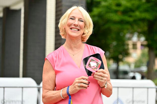 Katrin Eigendorf bei der 58. Verleihung des Grimme Preises 2022 im Theater der Stadt Marl. Marl, 26.08.2022