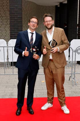 Creative Director Thomas Schmitt und Headautor Jakob Lundt bei der 58. Verleihung des Grimme Preises 2022 im Theater der Stadt Marl. Marl, 26.08.2022 NRW Deutschland Copyright: xChristophxHardtx
