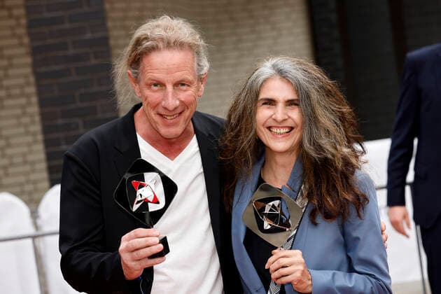 Regisseur Richard Huber und Autorin Laila Stieler bei der 58. Verleihung des Grimme Preises 2022 im Theater der Stadt Marl. Marl, 26.08.2022 NRW Deutschland Copyright: xChristophxHardtx