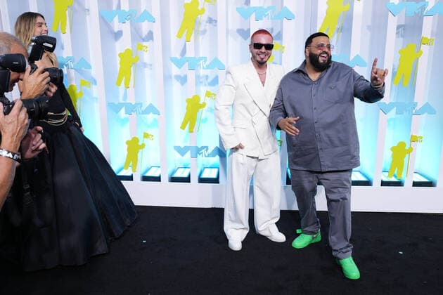 The 2022 MTV VMAs-Arrivals Featuring: J Balvin and DJ Khaled Where: Newark, New Jersey, United States When: 28 Aug 2022 Credit: JOHN NACION startraksphoto.com Cover Images Copyright: xx 51918391 EDITORIAL USE ONLY. NOT FOR USE BY NEWSPAPERS BASED IN THE UK.