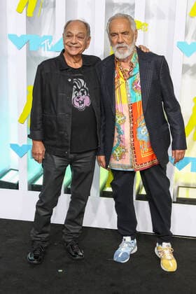 August 28, 2022, Venice, Italy: Cheech Marin and Tommy Chong attend the 2022 MTV Video Music Awards, VMAs, at Prudential Center in Newark, New Jersey, USA, on 28 August 2022. Photo: Venice Italy - ZUMAm179 20220828_zep_m179_070 Copyright: xAlecxMichaelx