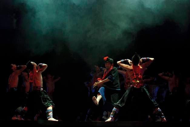CHENGDU - DEC 16: chinese ethnic dancers perform group dance on stage at JINCHENG theater.Dec 16,2007 in Chengdu, China. Choreographer: Nian Yunhua, Tang Yong, actor: 21 , 3635883.jpg, background, music, man, male, fashion, love, person, fitness, folk, ballet, group, dance, actor, act, vitality, excited, passionate, art, conceptual, costume, custom, creative, chinese, exercise, entertainment, glamor, jump, model, motion, movement, perform, pretty, stylish, theater, training, vogue, young, stage, skill, jolly, active, pose, traditional, ethnic, tribal, hot, sexy, nudity, undressed, figure,
