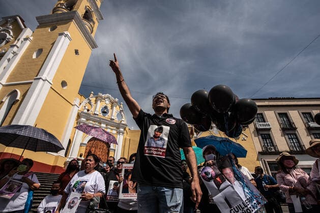 August 30, 2022: Mothers of the disappeared commemorate the day of the disappeared person with a demonstration in Xalapa. This in order for the government to support the tasks of searching and identifying the disappeared persons in Mexico. - ZUMAqp1_ 20220830_zip_qp1_032 Copyright: xHectorxAdolfoxQuintanarxPerezx