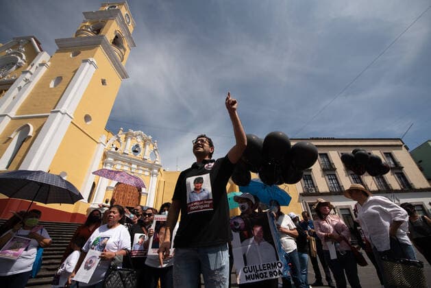 August 30, 2022: Mothers of the disappeared commemorate the day of the disappeared person with a demonstration in Xalapa. This in order for the government to support the tasks of searching and identifying the disappeared persons in Mexico. - ZUMAqp1_ 20220830_zip_qp1_031 Copyright: xHectorxAdolfoxQuintanarxPerezx