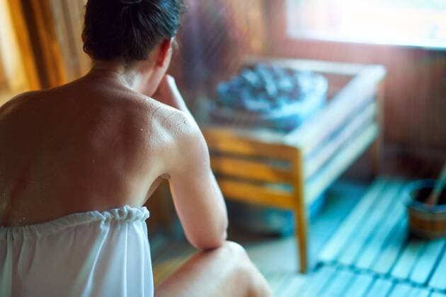 IMAGO Creative, Jahreszeit Winter, Wellness im Spa entspannung,sauna,saunieren,entspannen *** relaxation,sauna,relax,saunas gqy-k84 ,model released, Symbolfoto