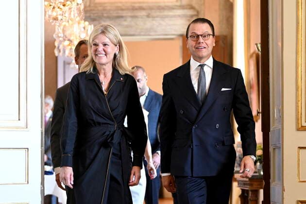 STOCKHOLM 20220831 Minister for Foreign Trade Anna Hallberg and Prince Daniel attend an award ceremony for the Governments Export Region of the Year and Export Success of the Year awards at the Swedish Foreign Ministry in Stockholm STOCKHOLM SWEDEN x10040x  Copyright: xAndersxWiklund TTx EXPORTPRIS