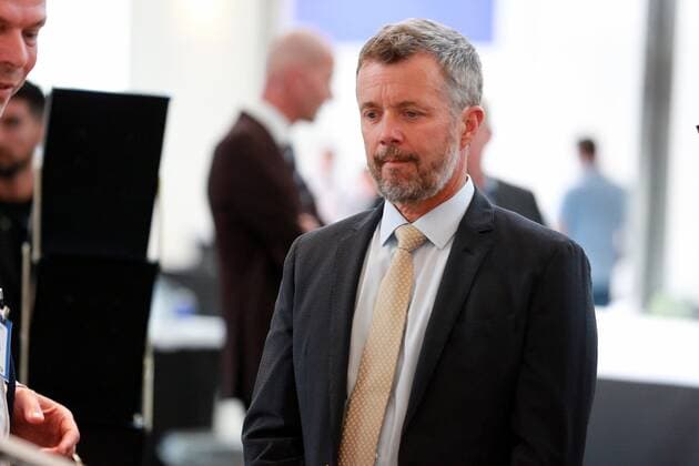 01-09-2022 Copenhagen Prince Frederik presides over the presentation of the Danish Business Award in connection with the Danish business anniversary in the Oksnehallen. The Dansk Erhverv prize is awarded to one or more companies that alone or jointly have demonstrated green action and thus support the green transition. The prize includes DKK 100,000. Winner 2022. VESTA Â  Copyright: xPPEx