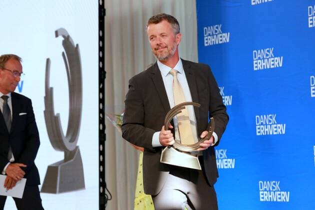 Entertainment Themen der Woche KW35 Entertainment Bilder des Tages 01-09-2022 Copenhagen Prince Frederik presides over the presentation of the Danish Business Award in connection with the Danish business anniversary in the Oksnehallen. The Dansk Erhverv prize is awarded to one or more companies that alone or jointly have demonstrated green action and thus support the green transition. The prize includes DKK 100,000. Winner 2022. VESTA Â  Copyright: xPPEx