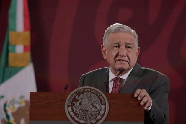 Press Conference AndrÃ s Manuel Lopez Obrador AndrÃ s Manuel Lopez Obrador, President of Mexico, during a press conference in the Treasury Room of the National Palace in Mexico City. Mexico City Mexico City Mexico  Copyright: xGerardoxVieyrax originalFilename: vieyra-notitle220902_npdUz.jpg