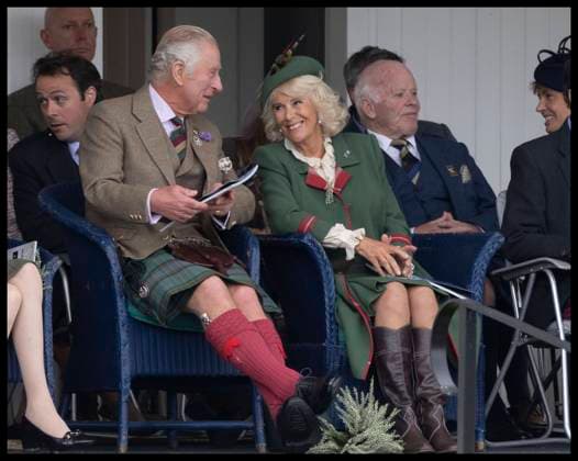 . 03 09 2022. Braemar , United Kingdom. Prince Charles and Camilla , Duchess of Cornwall at the Braemar Gathering in Scotland, United Kingdom.  xStephenxLockx xi-Imagesx IIM-23724-0027